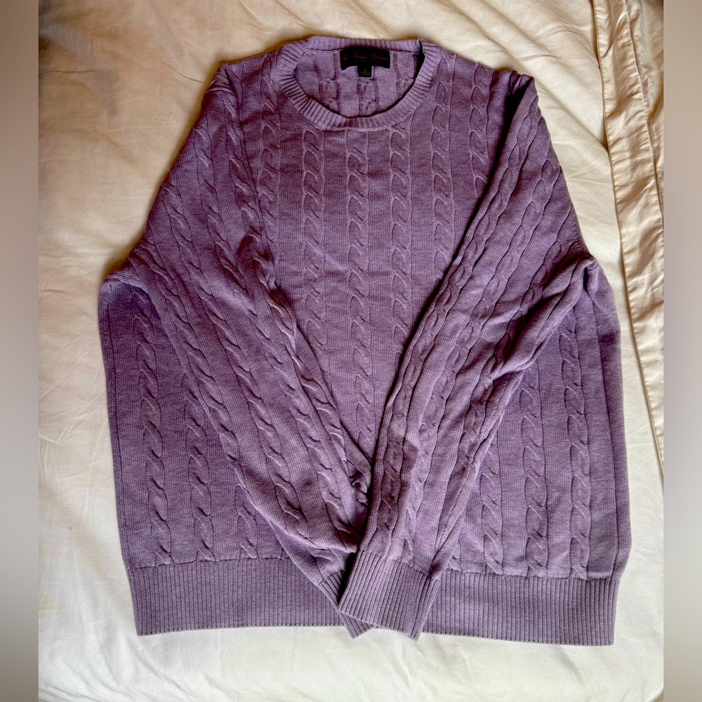 Lavender Brooks Brothers Supima Cotton sweater | men’s large